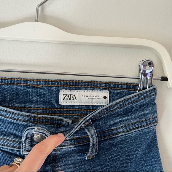 Zara Blue Wide-Leg Jeans - Picture 3 of 6